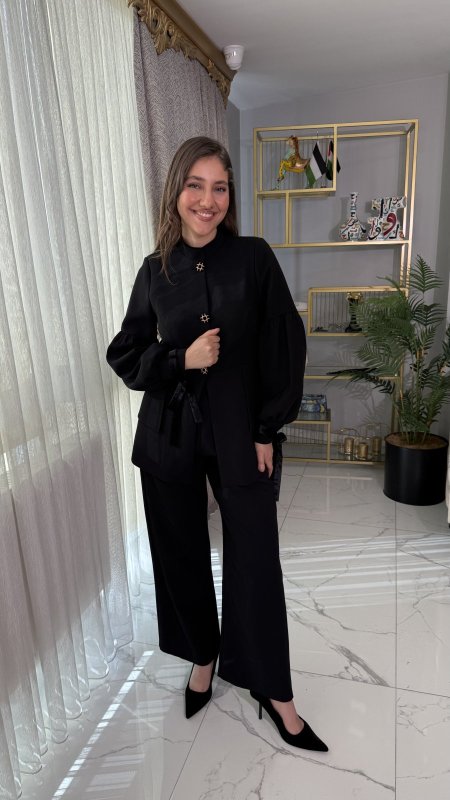 طقم الأناقة السوداء | Black Elegance Suit CODE 1378