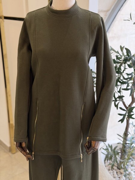 Urban Side-Zip Winter Set (طقم شتوي عصري بسحّابات جانبية) 